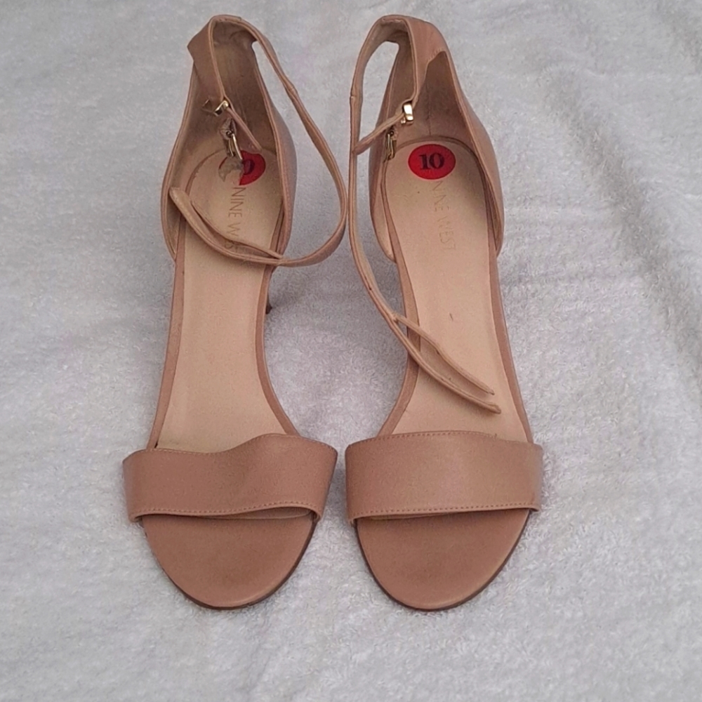 Nine West Neutral Heeled Sandles